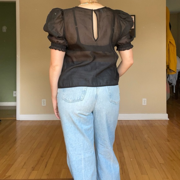 H&M Sheer Blouse - Size M - Picture 2 of 6